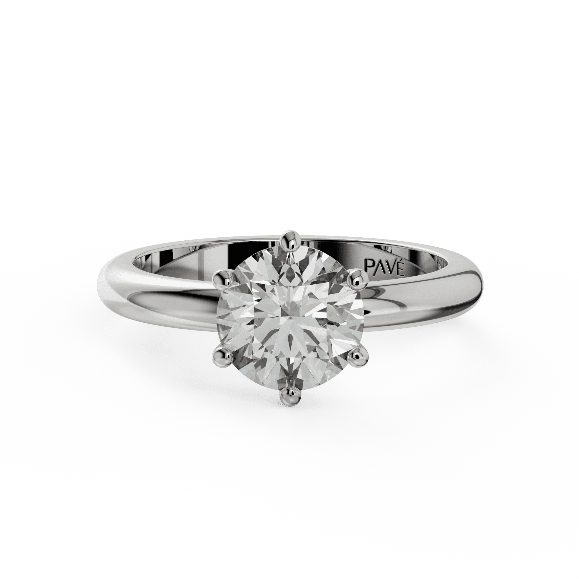 white gold - round white gold - round