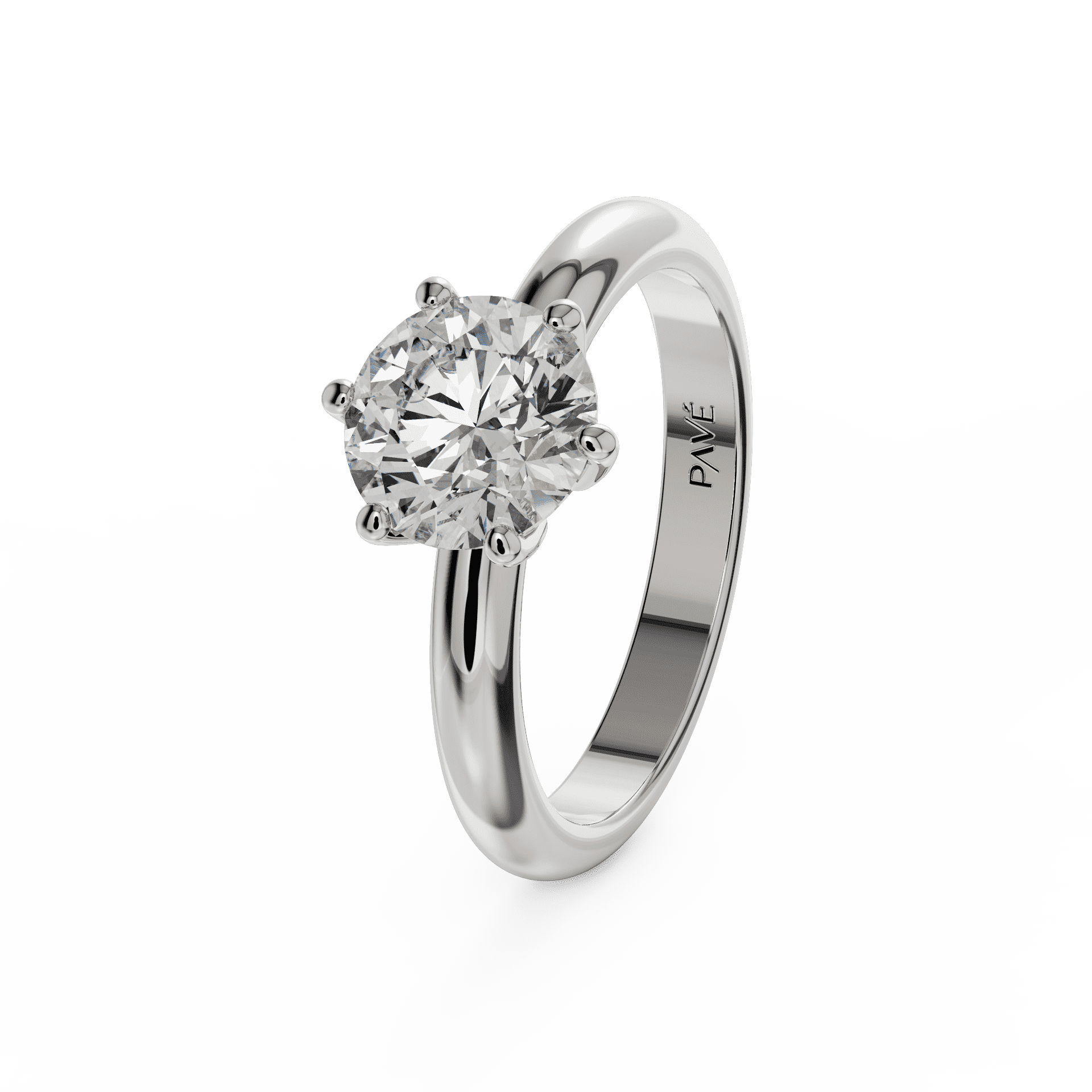 white gold - round white gold - round