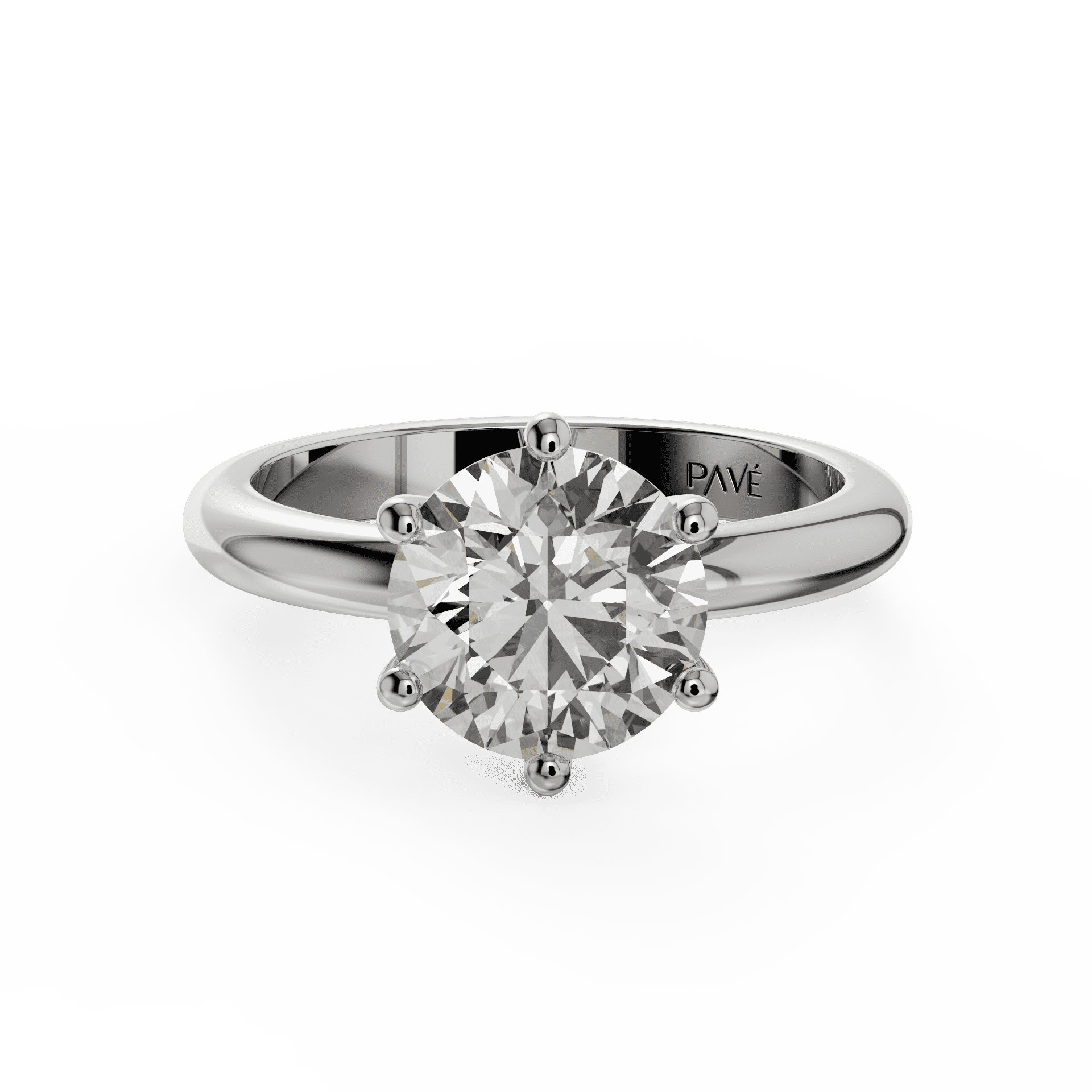 white gold - round white gold - round