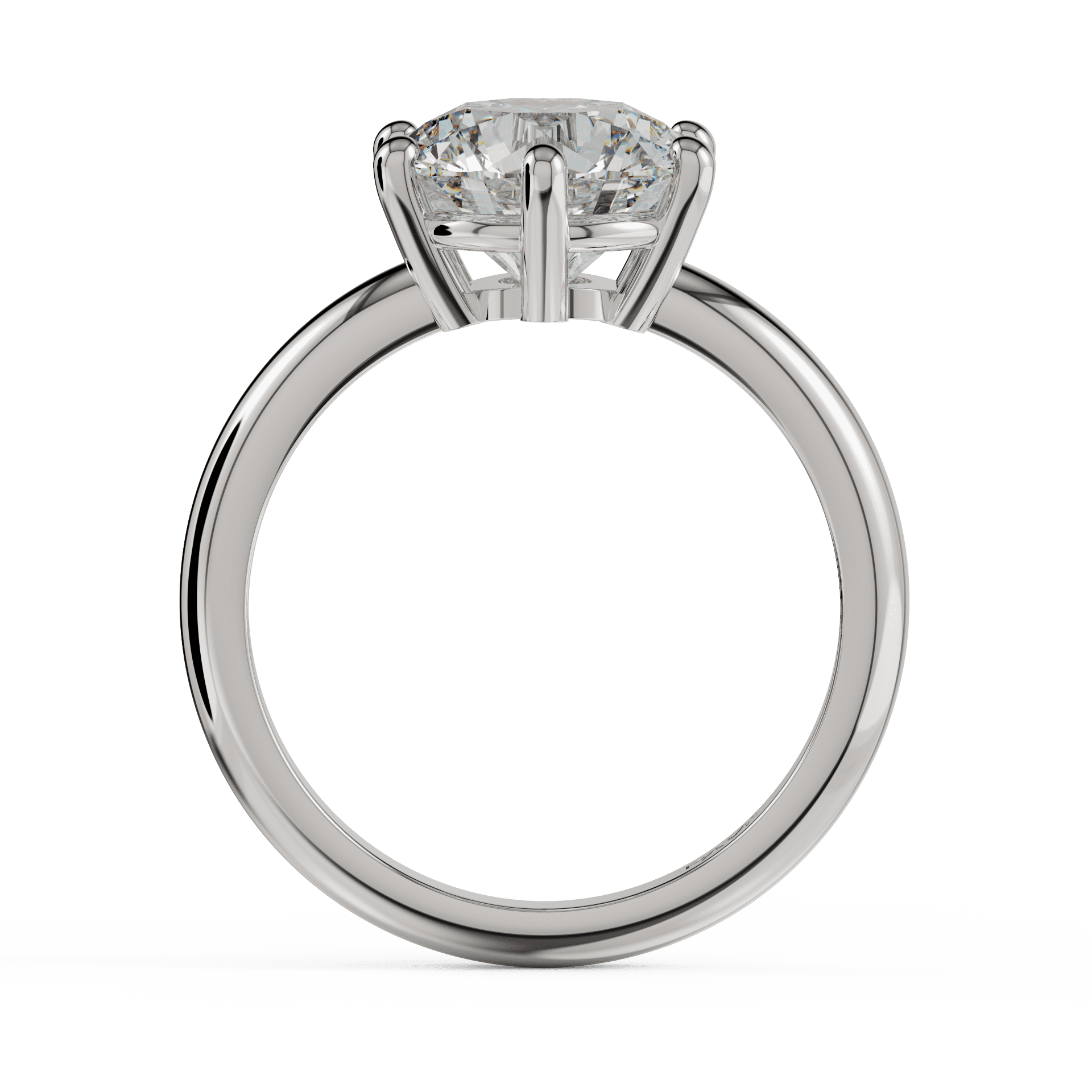 white gold - round white gold - round