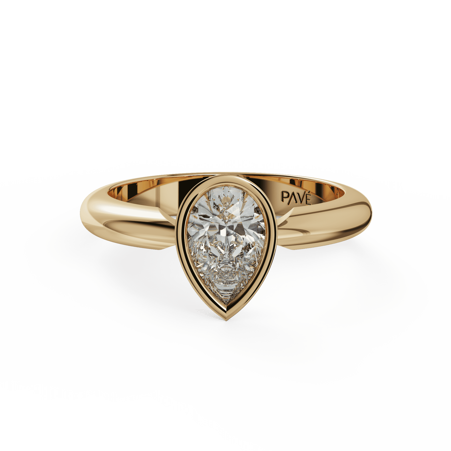 yellow gold - pear yellow gold - pear
