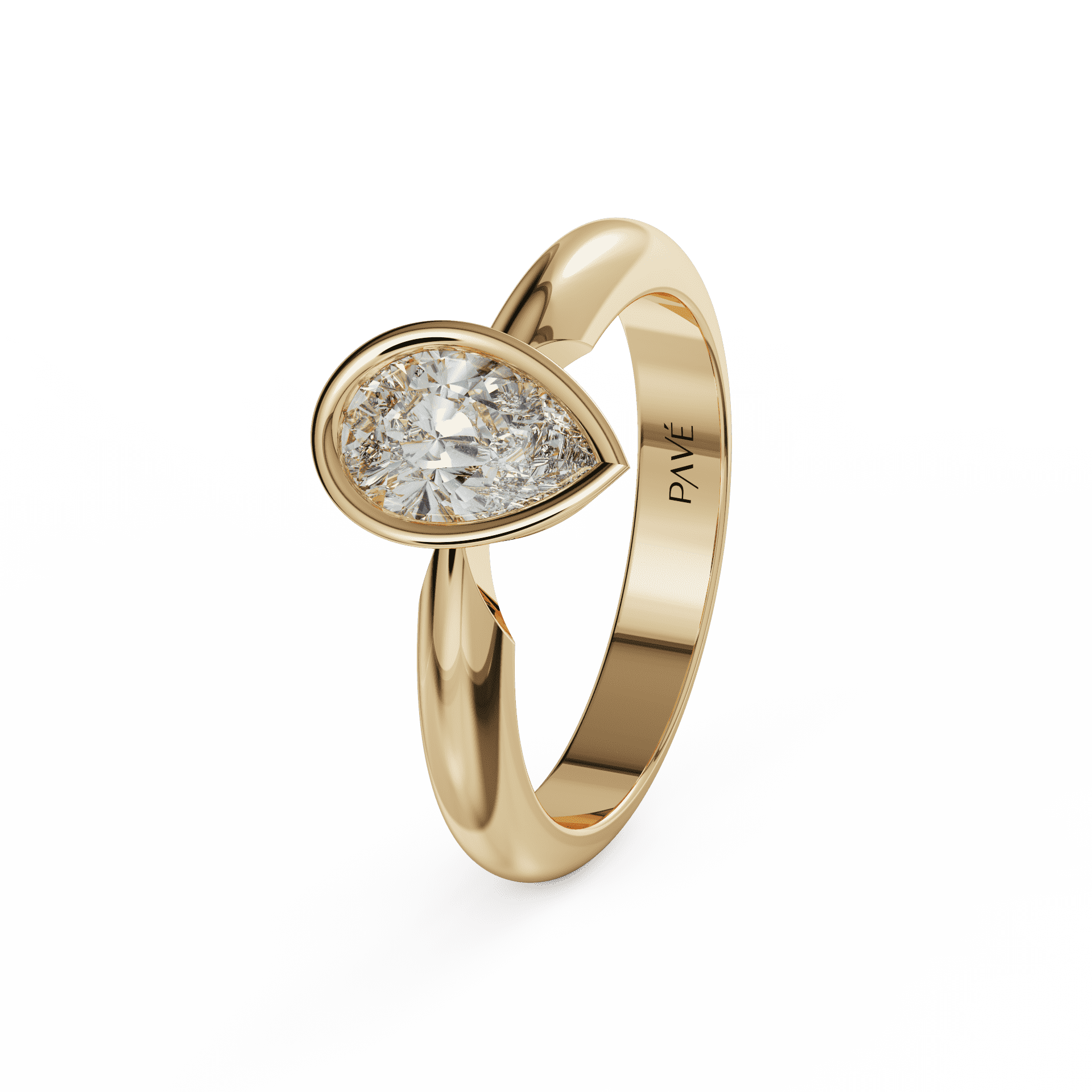 yellow gold - pear yellow gold - pear