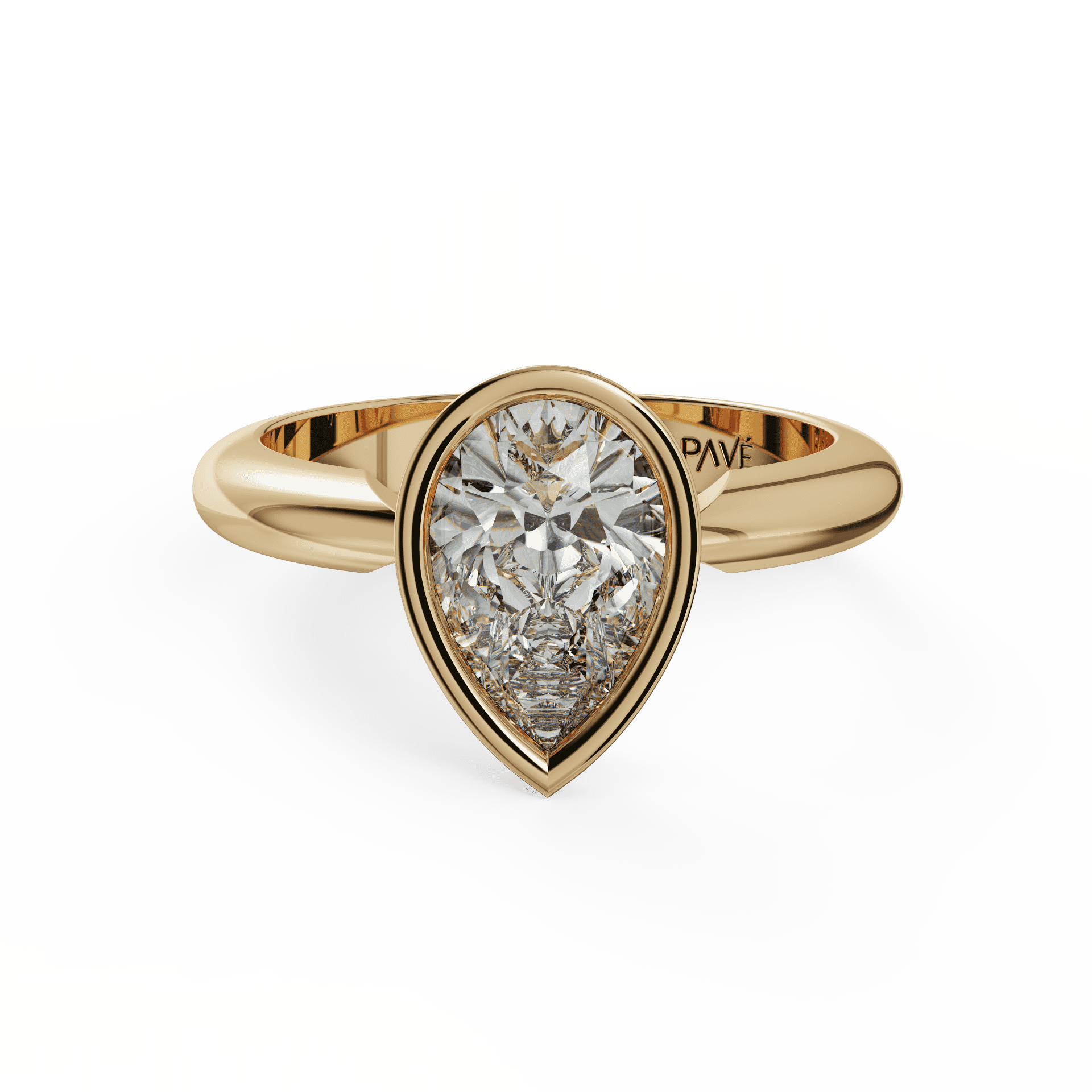 yellow gold - pear yellow gold - pear