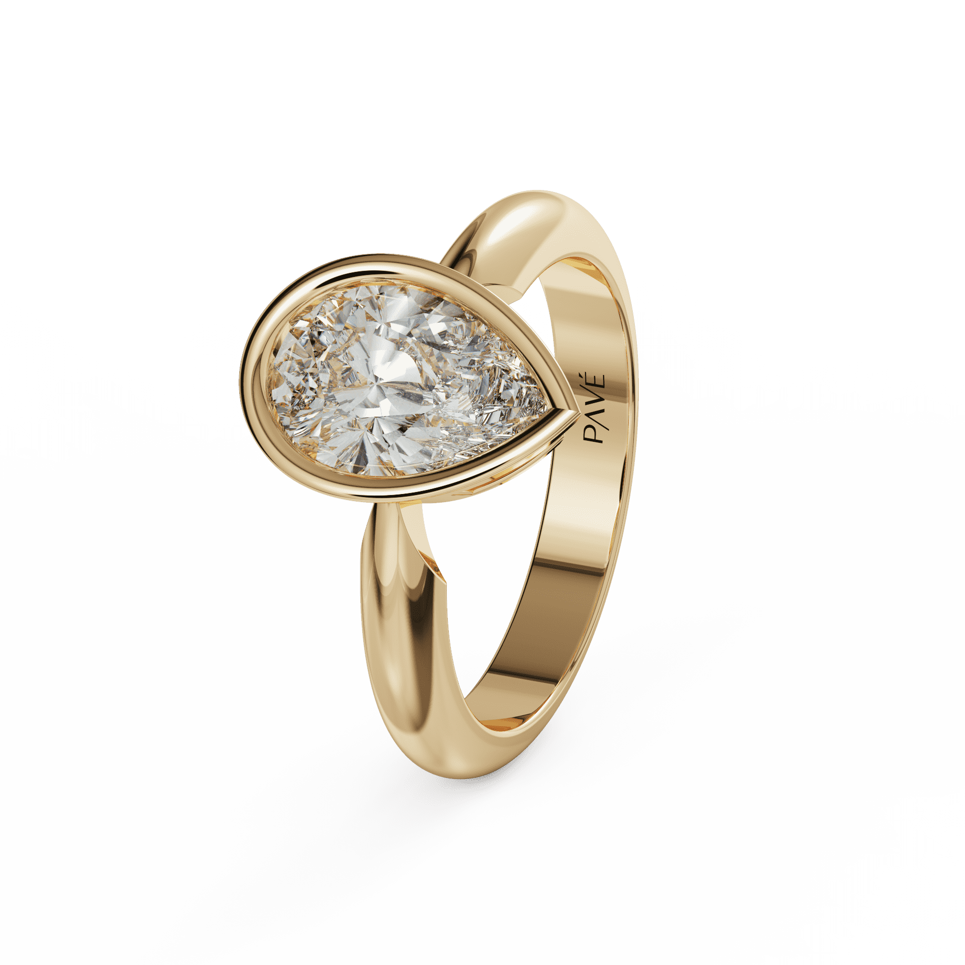 yellow gold - pear yellow gold - pear