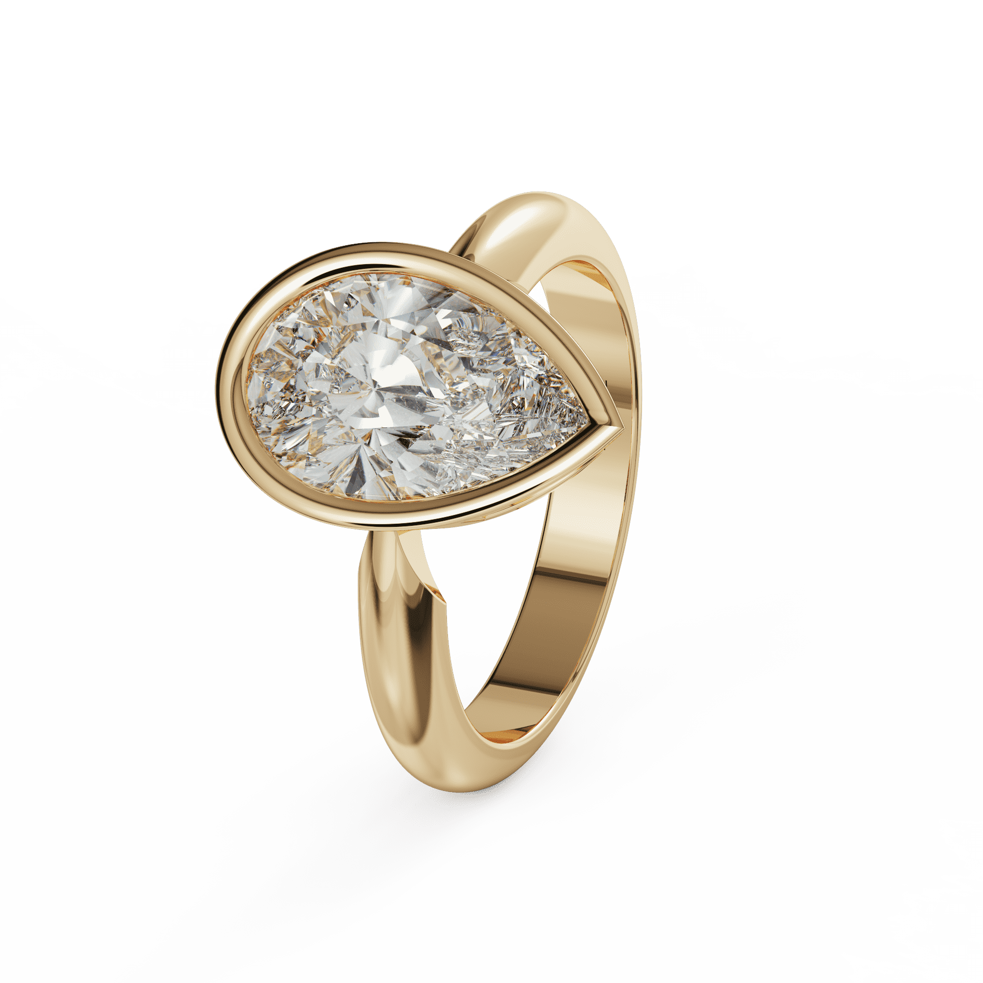 yellow gold - pear yellow gold - pear