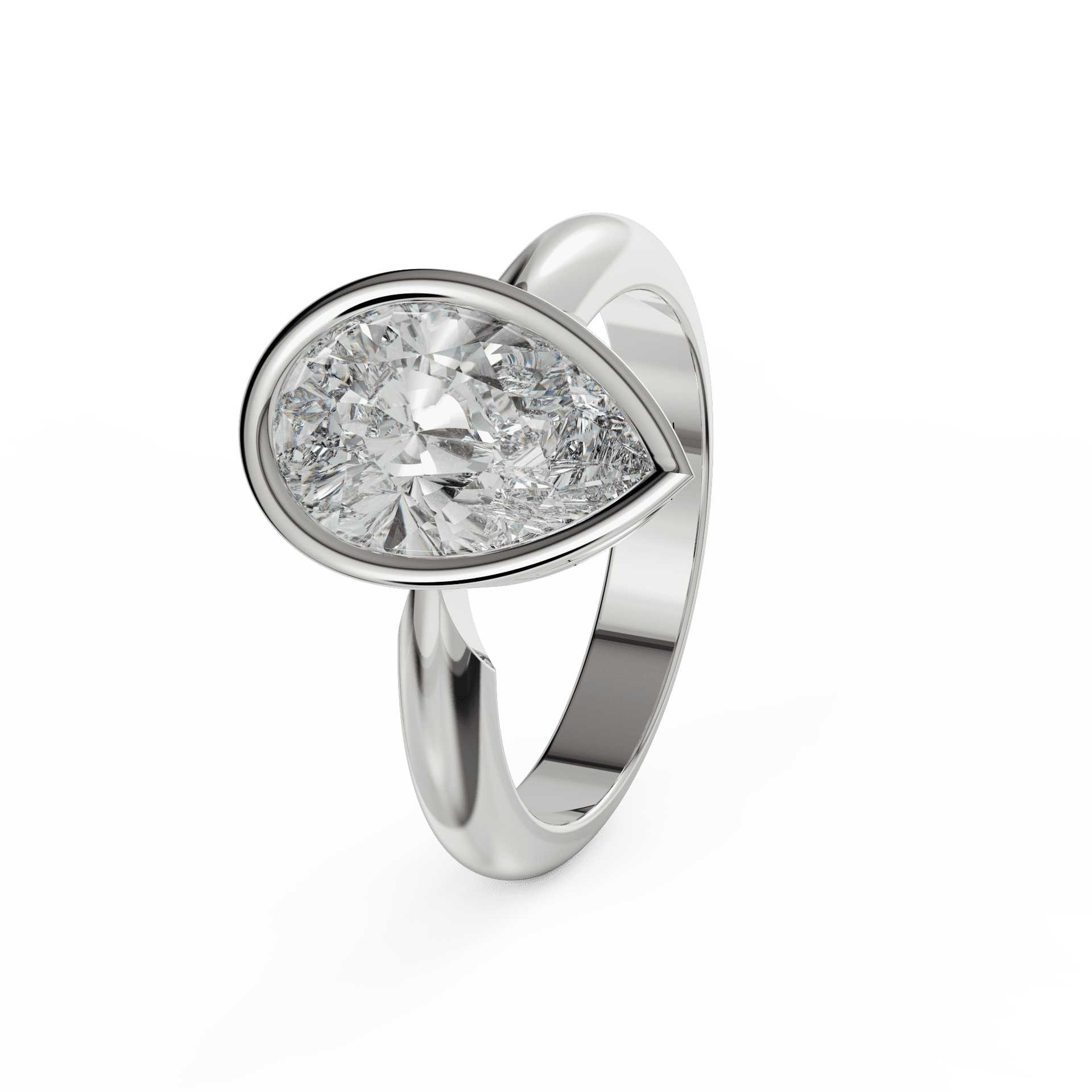 white gold - pear white gold - pear
