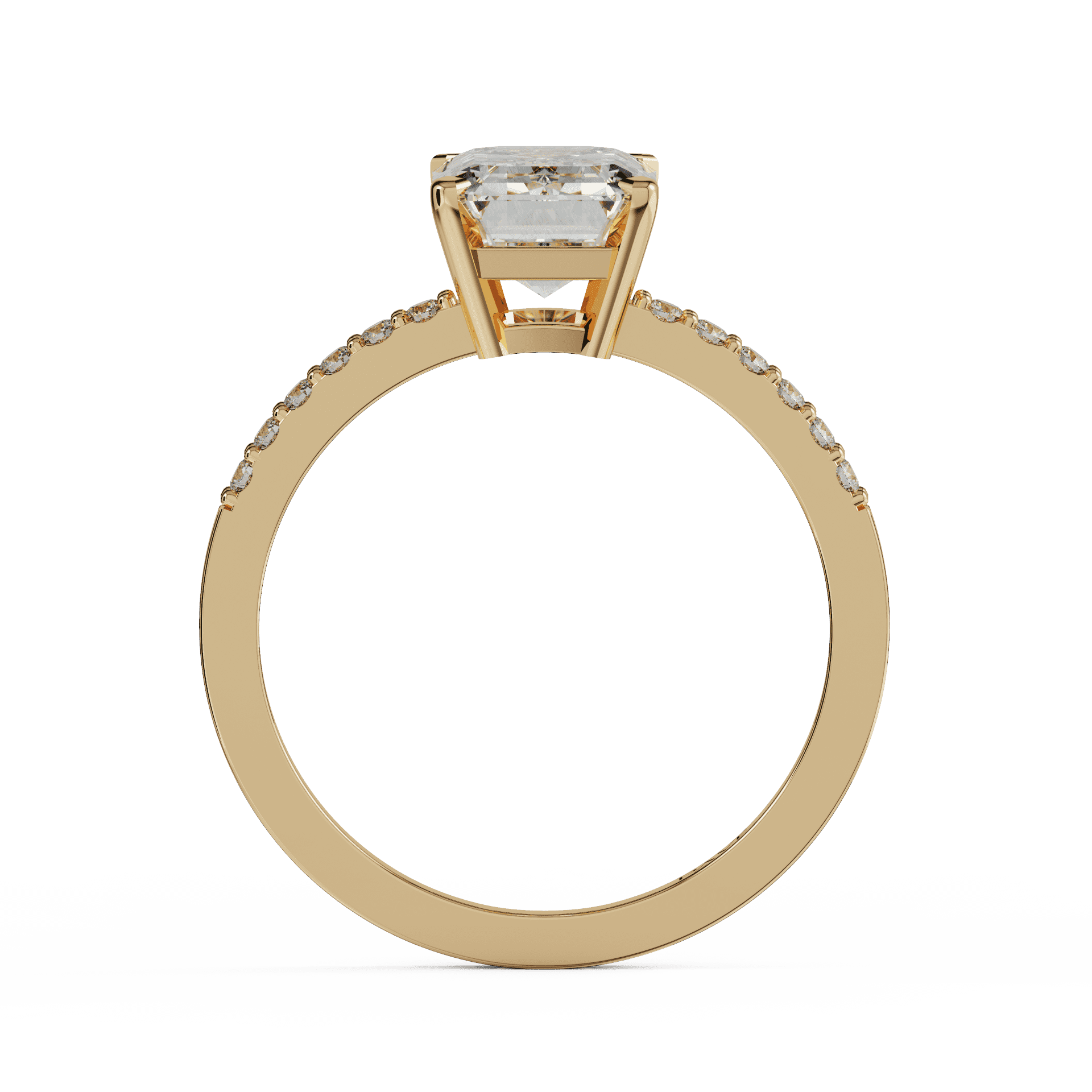 yellow gold - emerald yellow gold - emerald