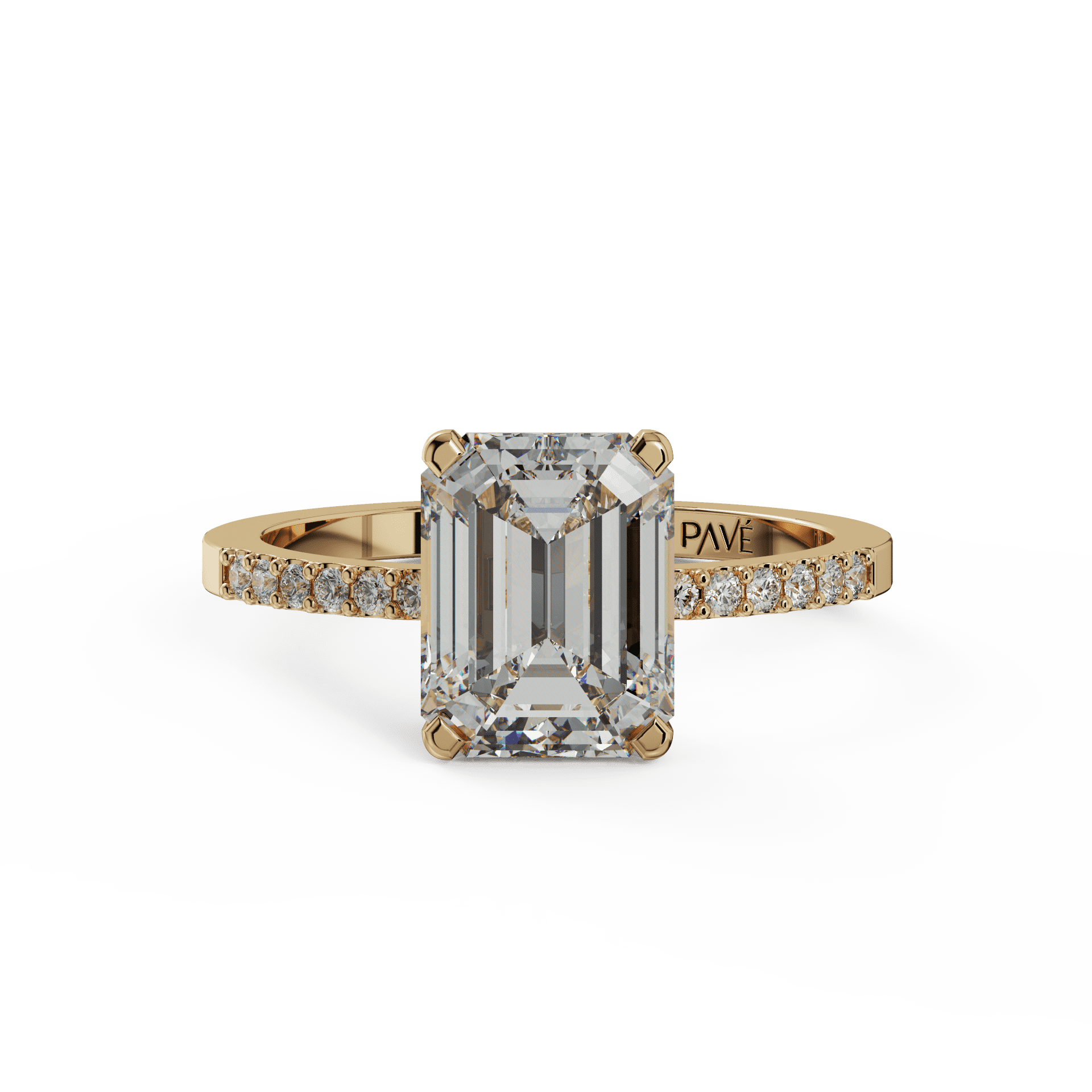 yellow gold - emerald yellow gold - emerald