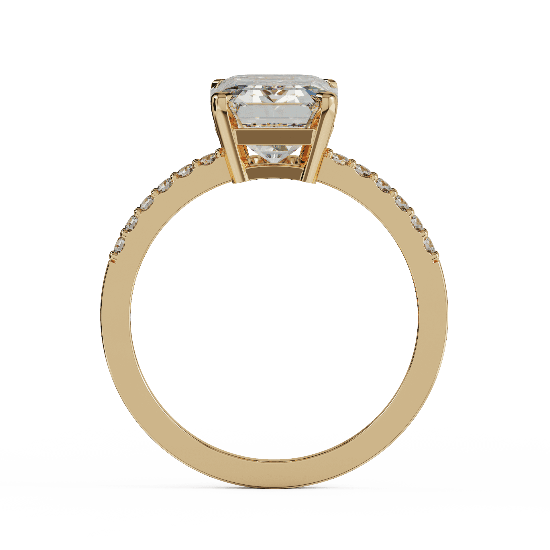 yellow gold - emerald yellow gold - emerald