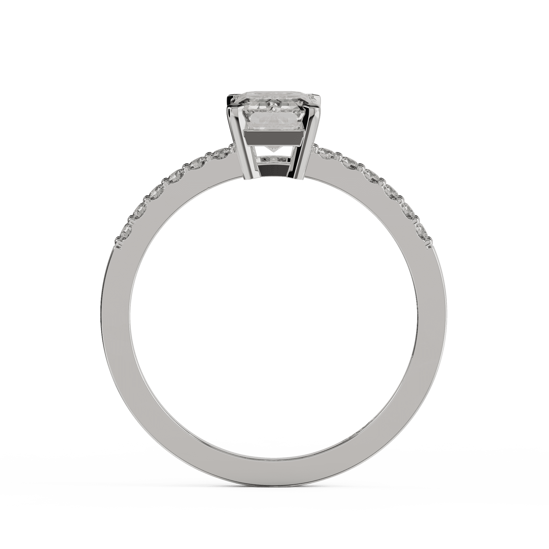 white gold - emerald white gold - emerald