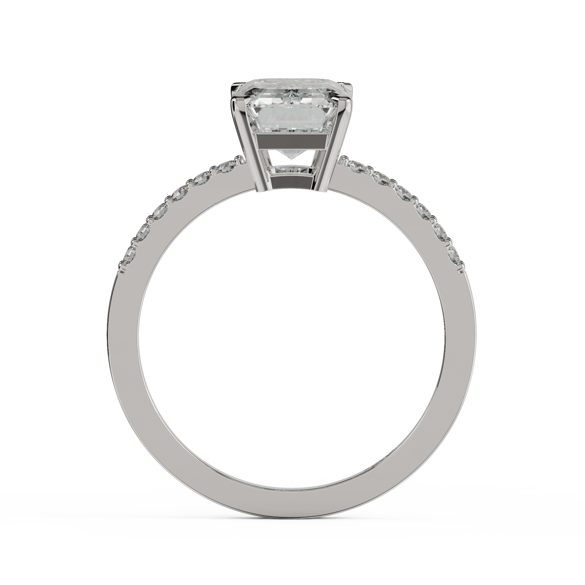 white gold - emerald white gold - emerald