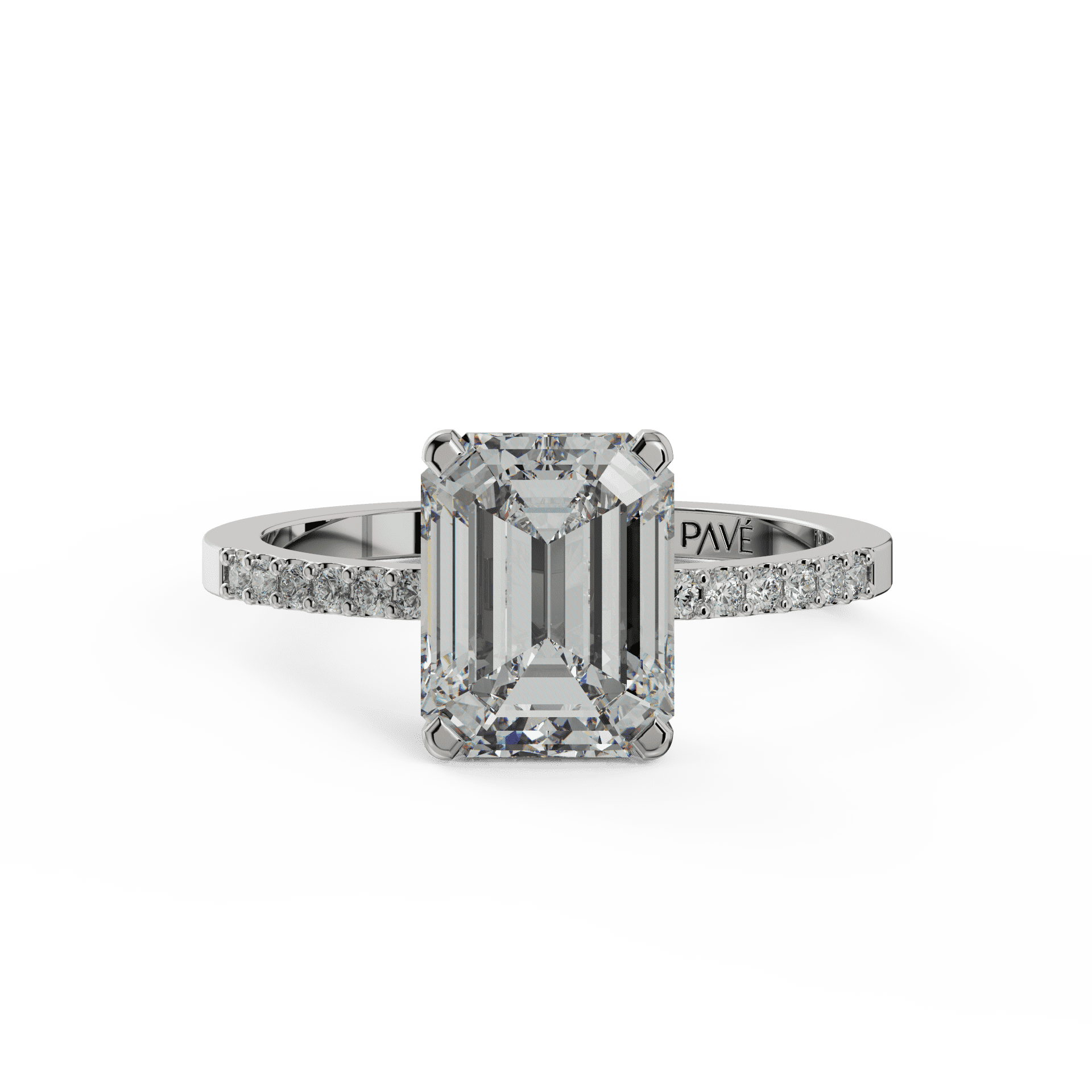 white gold - emerald white gold - emerald