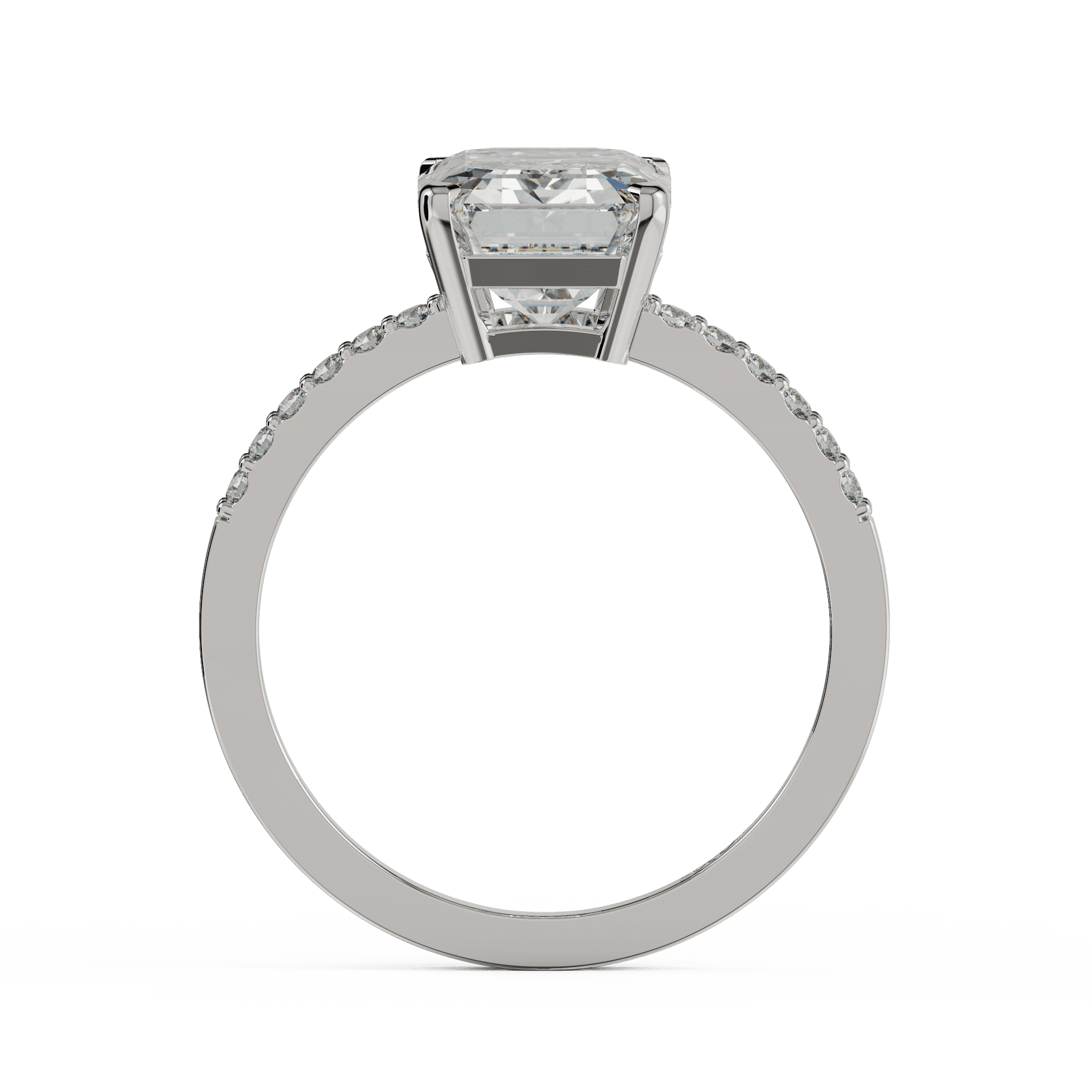 white gold - emerald white gold - emerald