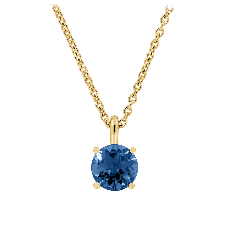 Anhänger 4-Krappen Saphir blau mit 0.78 karat Brillant Form Sapphire Gemstone Anhänger 4-Krappen Saphir blau mit 0.78 karat Brillant Form Sapphire Gemstone