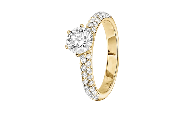 Diamantring Moscow in Gelbgold 	Diamantring Moscow in Gelbgold