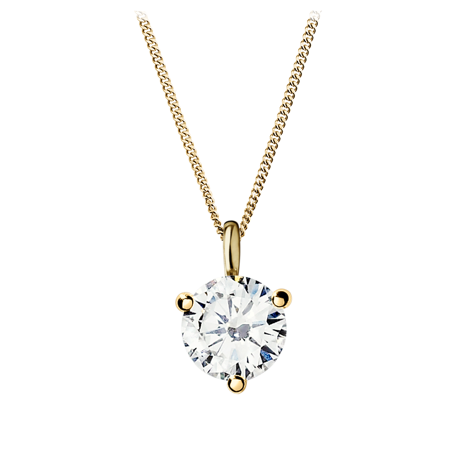 3-Krappenfassung mit 0.43 karat Brillant Form Naturdiamant 3-Krappenfassung mit 0.43 karat Brillant Form Naturdiamant