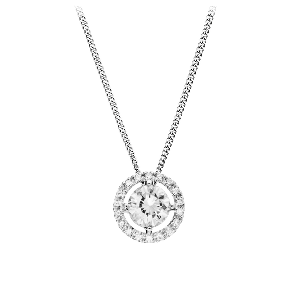 white gold - round