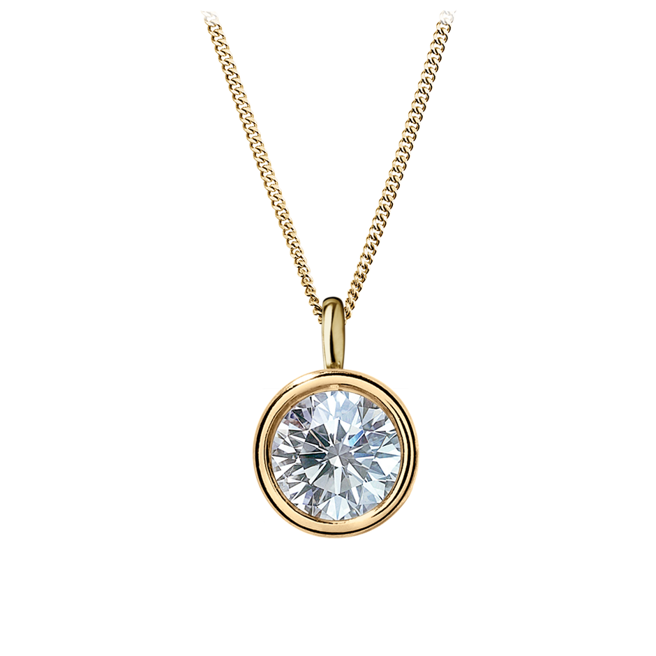 Zargenfassung mit 0.32 karat Brillant Form Naturdiamant Zargenfassung mit 0.32 karat Brillant Form Naturdiamant