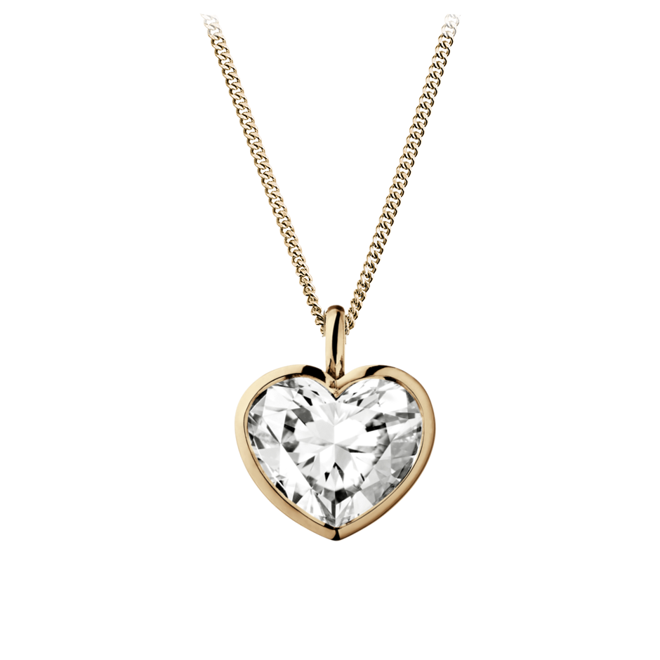 Zargenfassung mit 0.2 karat Herz Form Naturdiamant Zargenfassung mit 0.2 karat Herz Form Naturdiamant