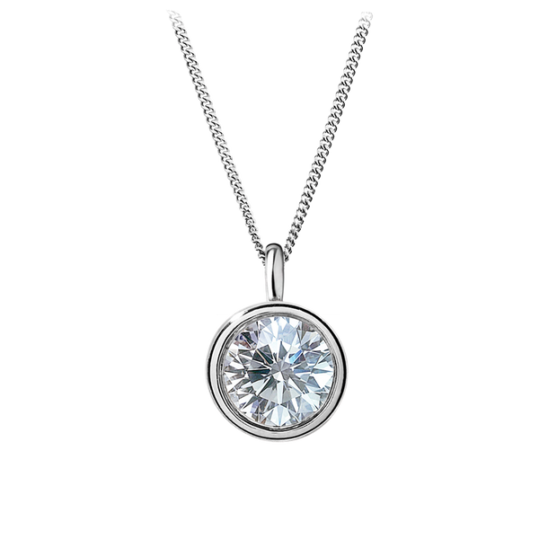 white gold - round