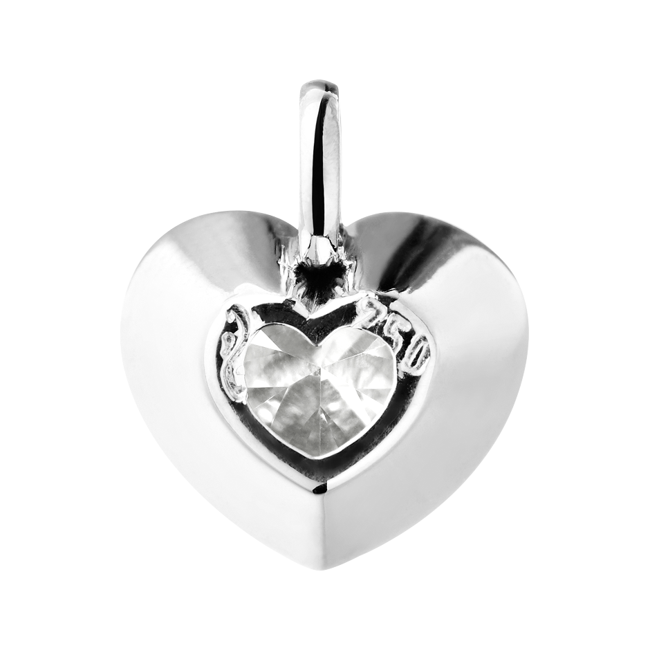 white gold - heart white gold - heart
