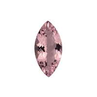 Morganit Navette Schliff 	Morganit Navette Schliff