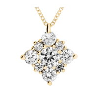 Diamant Anhänger Flocon Gelbgold Diamant Anhänger Flocon Gelbgold