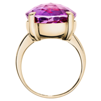 Rocks Cocktailring mit Amethyst-Edelstein in Roségold Rocks Cocktailring mit Amethyst-Edelstein in Roségold