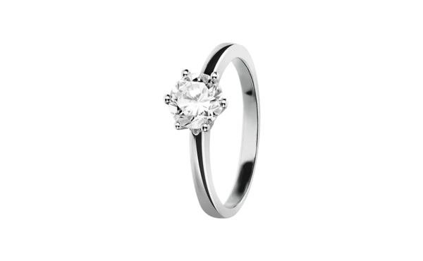 Solitärring Vorsteckring Barcelona in Weißgold Solitärring Vorsteckring Barcelona in Weißgold