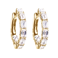 Diamant Creolen Gelbgold Diamant Creolen Gelbgold