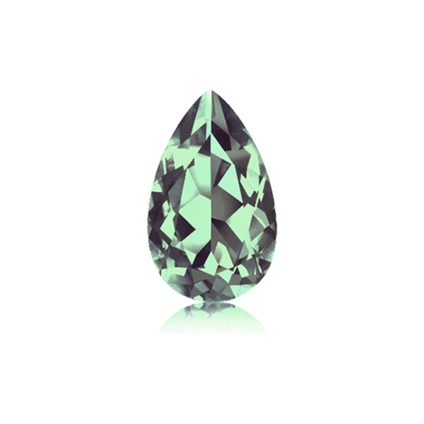 Prasiolith Tropfenschliff Prasiolith Tropfenschliff