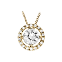 Diamant Anhänger Gelbgold Diamant Anhänger Gelbgold