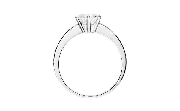 Solitärring Weißgold Solitärring Weißgold