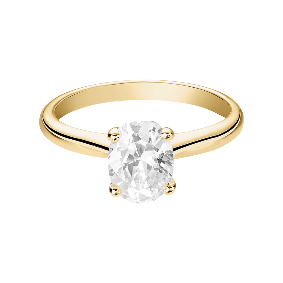 yellow gold - oval yellow gold - oval