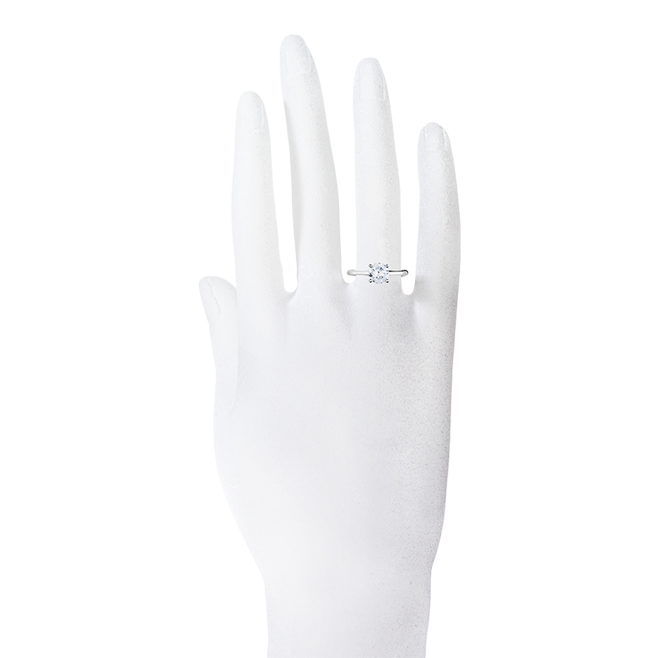 white gold - round white gold - round