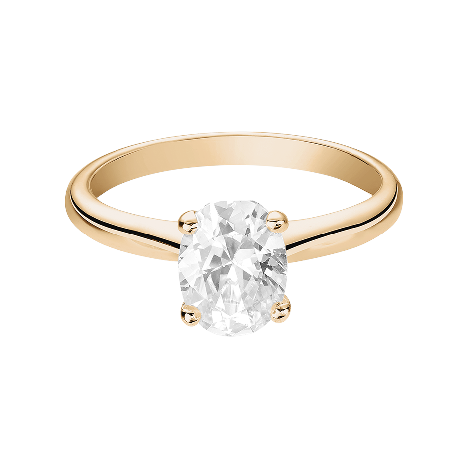 rose gold - oval rose gold - oval