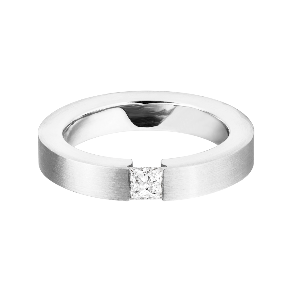 Corsica With 0.3 Karat Princess Form Naturdiamant Corsica With 0.3 Karat Princess Form Naturdiamant