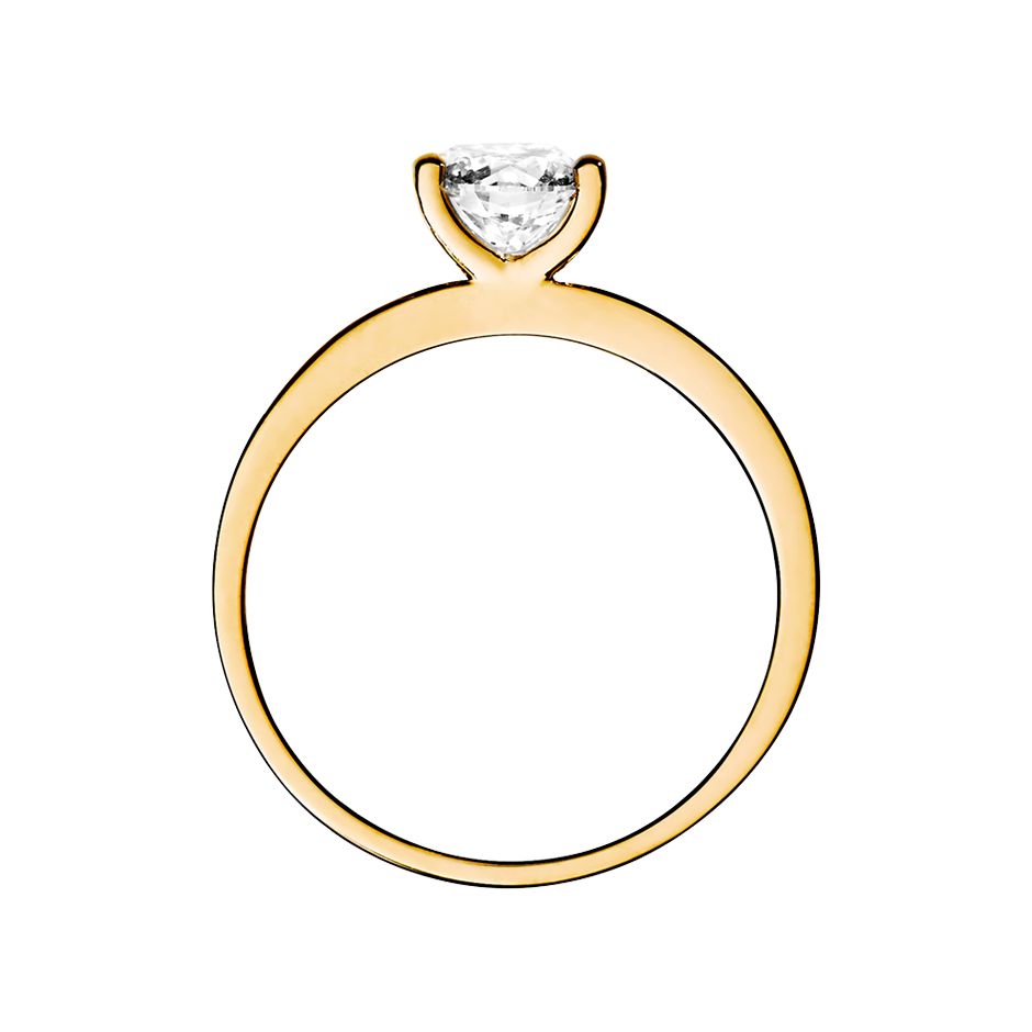 yellow gold - round yellow gold - round