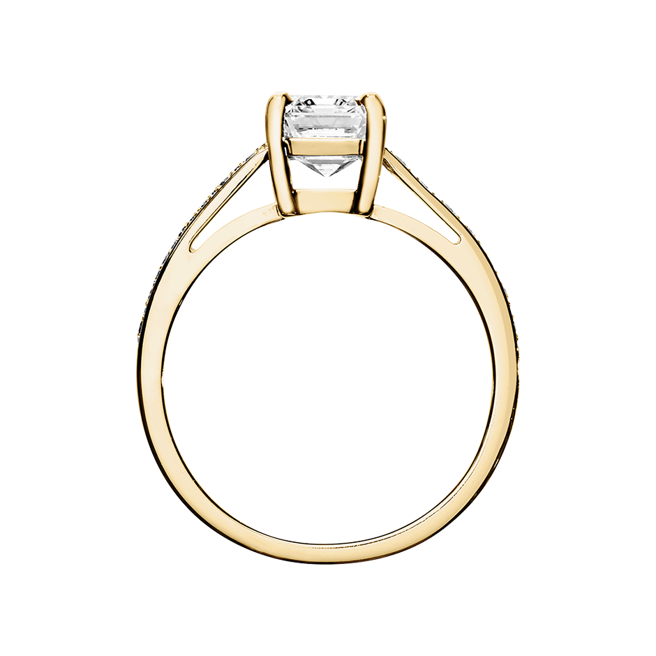 yellow gold - emerald yellow gold - emerald
