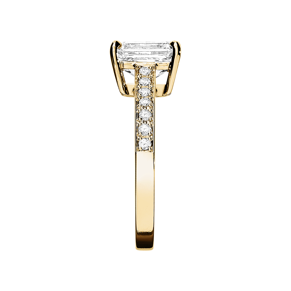 yellow gold - emerald yellow gold - emerald