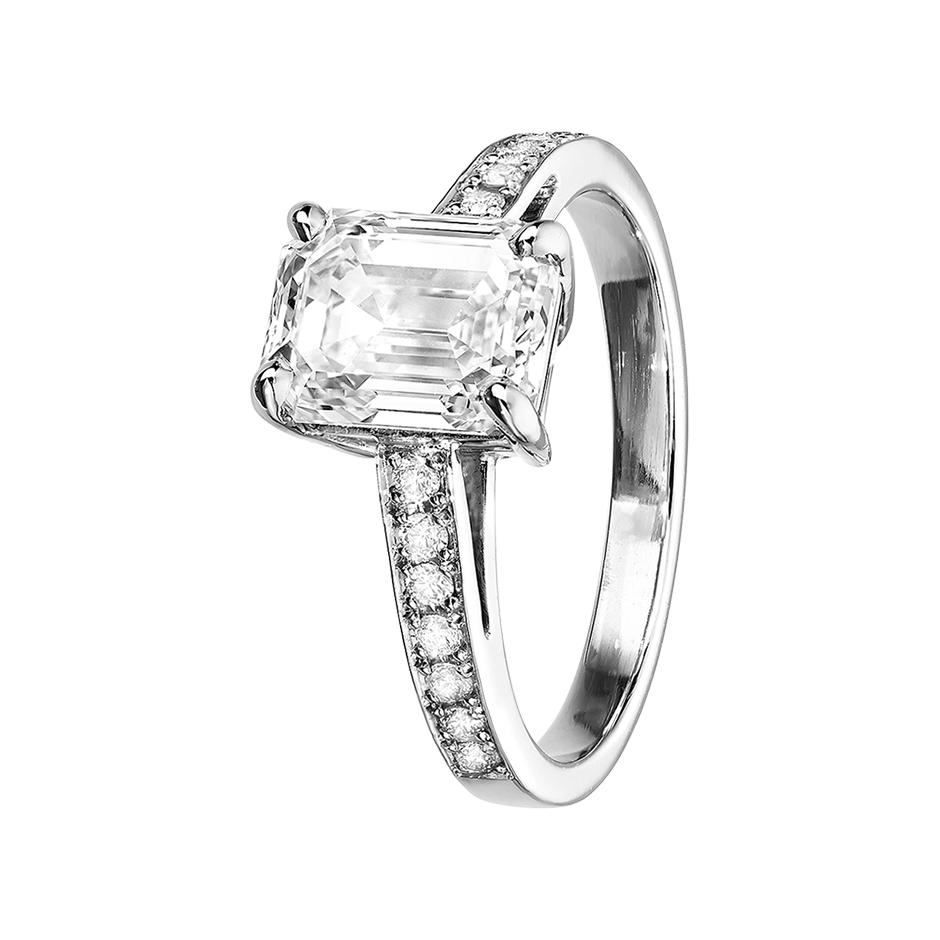 white gold - emerald white gold - emerald