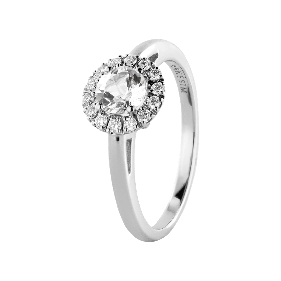 white gold - round white gold - round