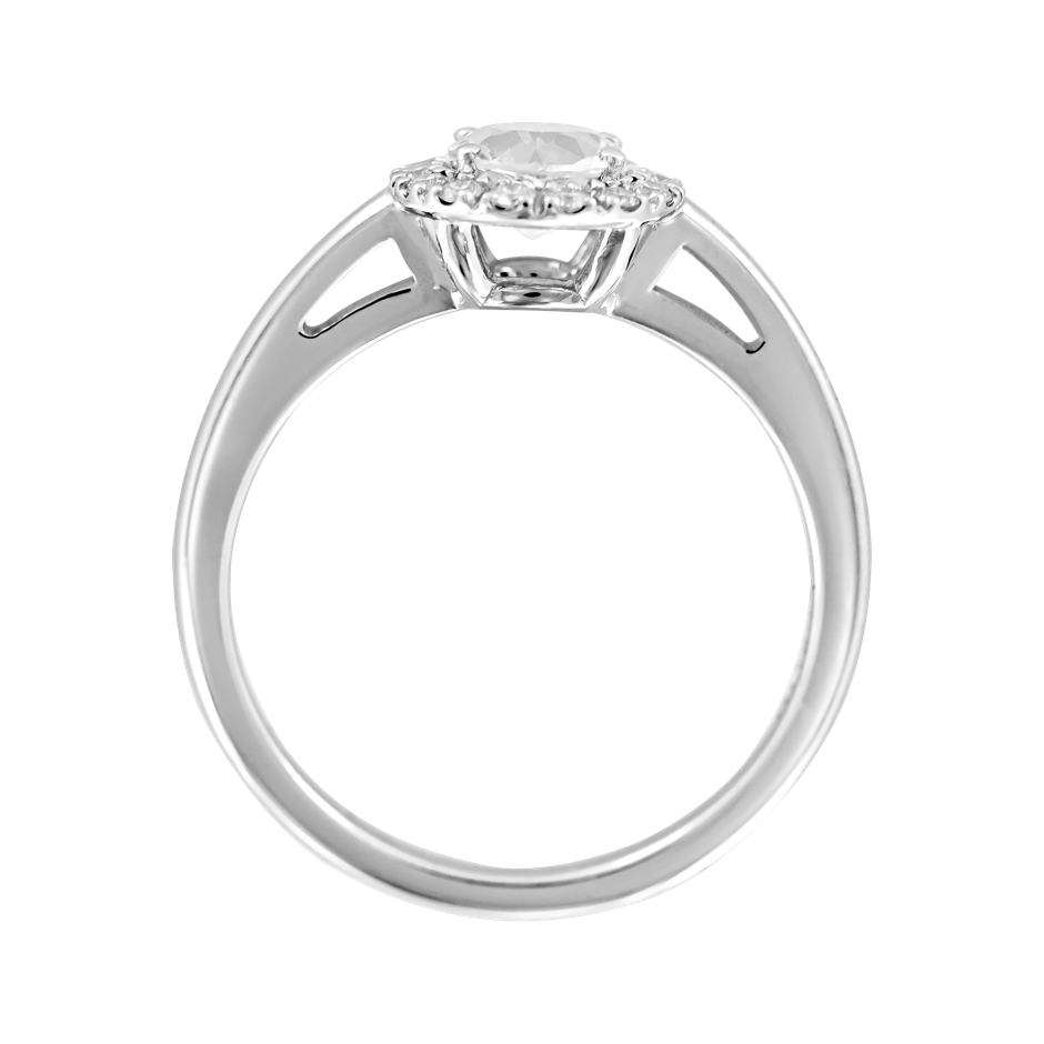 white gold - round white gold - round
