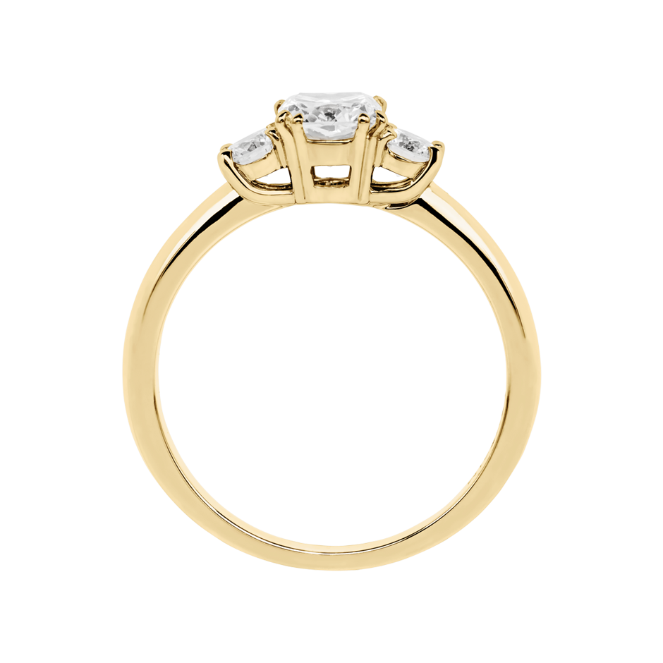 yellow gold - cushion yellow gold - cushion