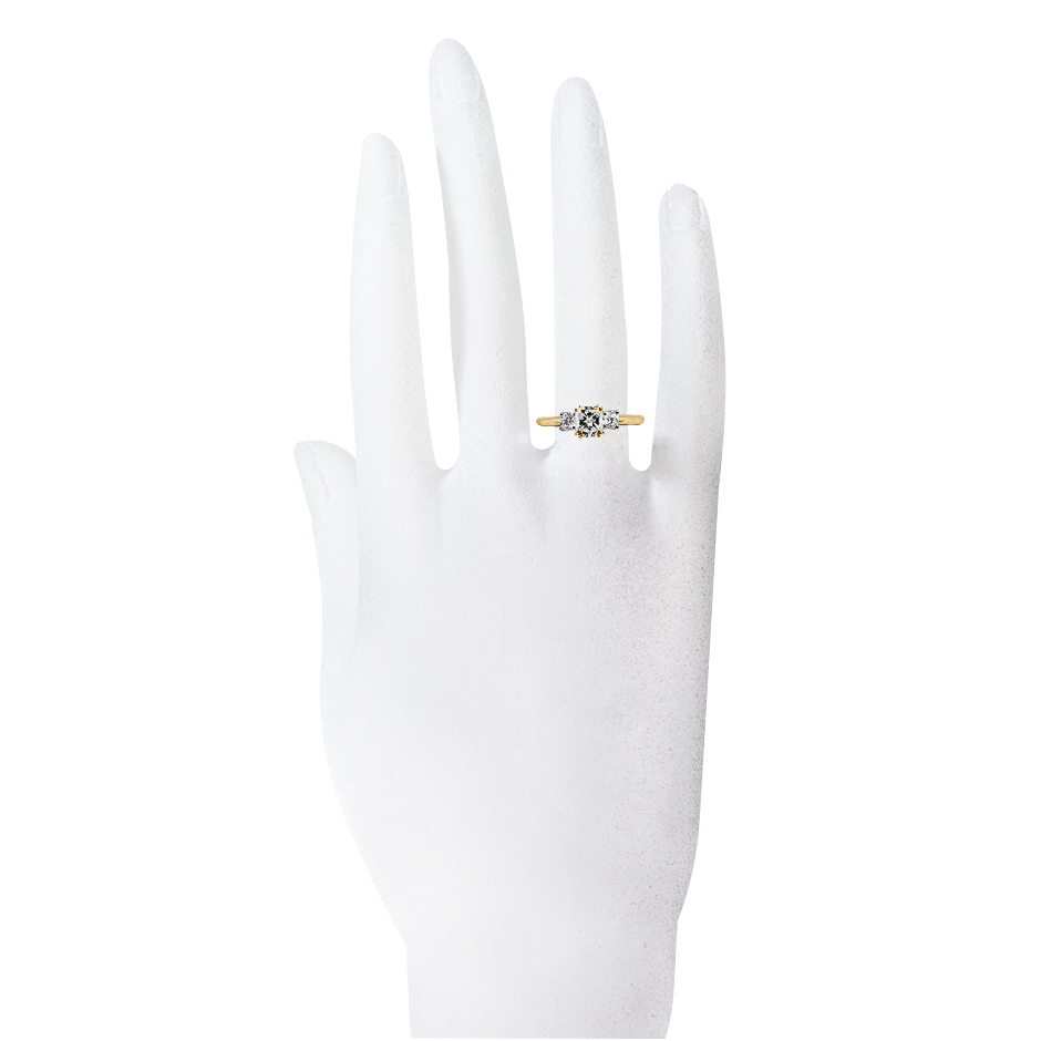 yellow gold - cushion yellow gold - cushion