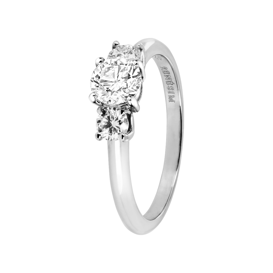 white gold - round white gold - round