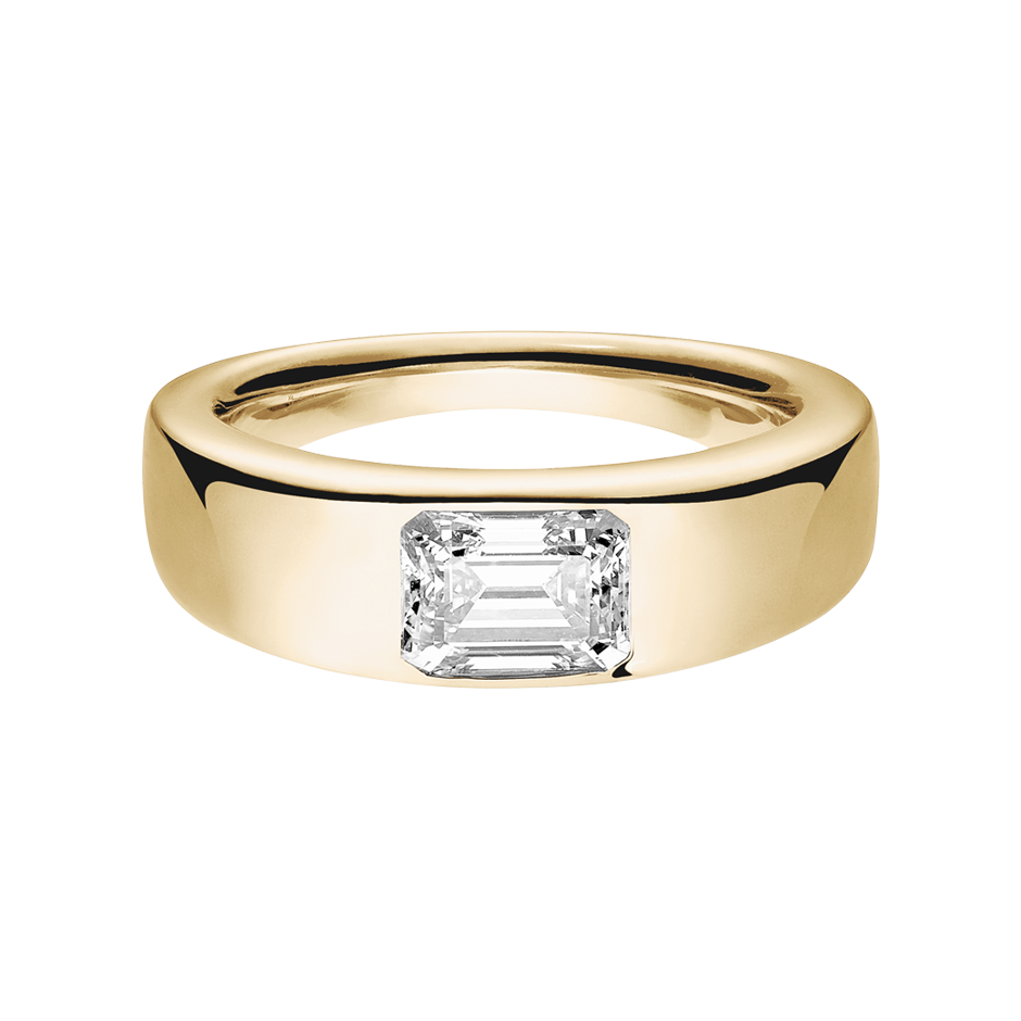 yellow gold - emerald yellow gold - emerald