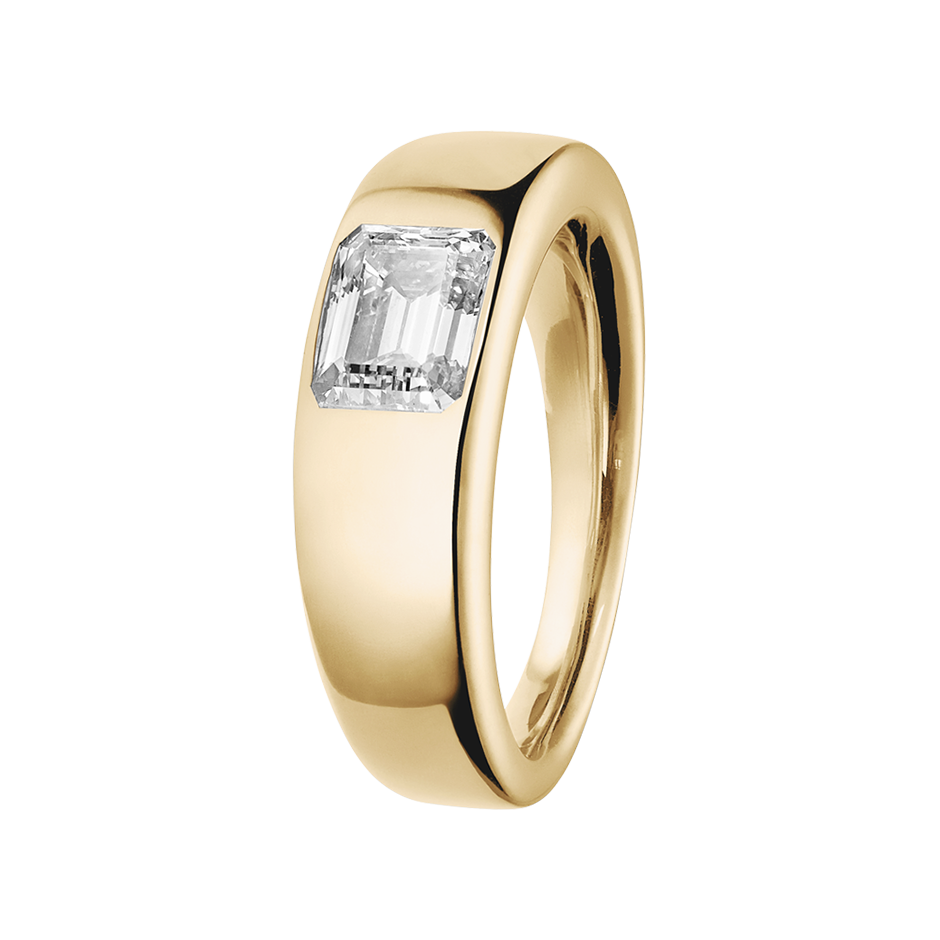 yellow gold - emerald yellow gold - emerald