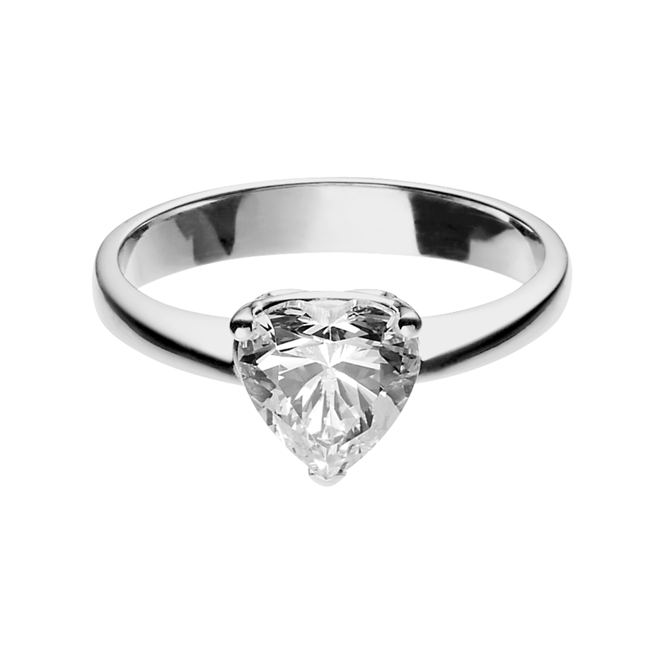 white gold - heart white gold - heart