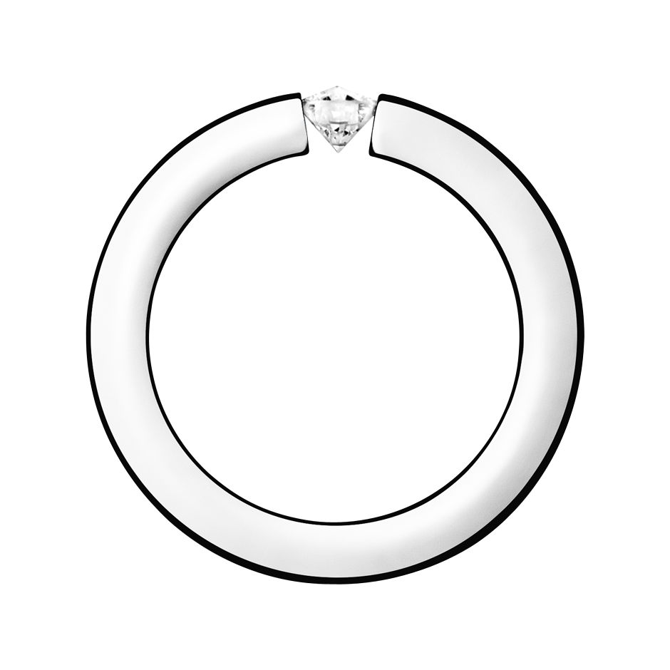 white gold - round white gold - round